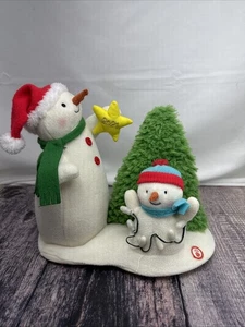2021 Hallmark TANGLED UP IN CHRISTMAS Snowman Singing Plush Jingle Pals Works😁 - Picture 1 of 7