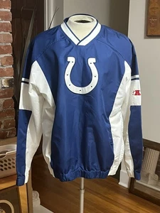 ¡NUEVO SIN ETIQUETAS! Chaqueta de calentamiento cortavientos suéter Colts ropa del equipo de la NFL talla L - Imagen 1 de 19