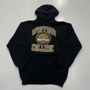 VTG 90s JanSport Wofford College Hoodie Black Sweatshirt Pullover Mens Size XL - Bild 1 von 13