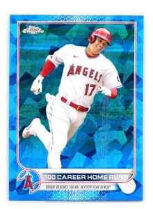 2022 Topps Chrome Sapphire #US92 Shoei Ohtani 100 Carrer Home Runs Angles - Bild 1 von 2