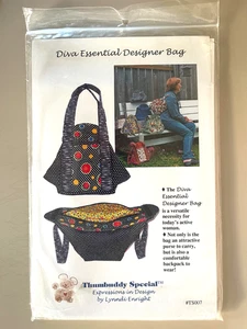 Diva Essential Designer Bag Pattern TS007 UNCUT - Picture 1 of 2