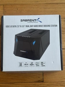 Sabrent EC-HD2B USB 3.0 to SATA I/II/III Dual Bay External Hard Drive Docking... - Afbeelding 1 van 3
