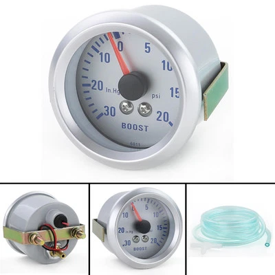 Ladedruck Anzeige Zusatz Einbau Instrument Universal 52mm Alu Optik beleuchtet - Bild 1 von 4