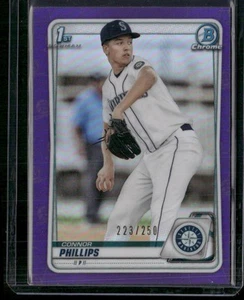 Bowman Draft 2020 #BD-71 Connor Phillips cromo viola #/250 - Foto 1 di 2