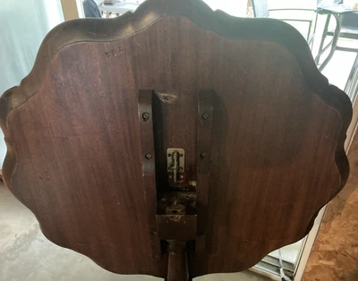 Early 20th C. Mohagany Tilt-Top Pie Crust  Tea Table - Image 1 of 4