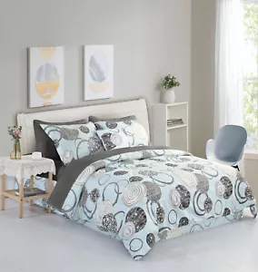 Bibb Home 8 Piece Comforter Set with Decorative Pillows - Picture 1 of 17