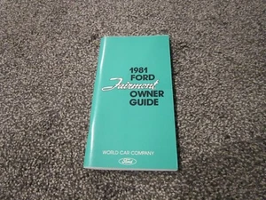 Ford Fairmont 1981 guía del propietario manual original OEM  - Imagen 1 de 2