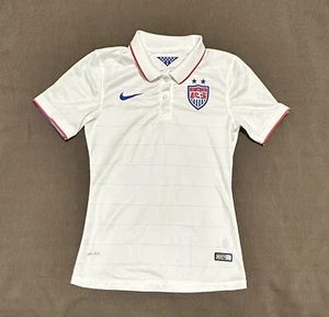 Nike US Soccer Polo Shirt Donna Taglia S Bianca Dri-Fit - Foto 1 di 6