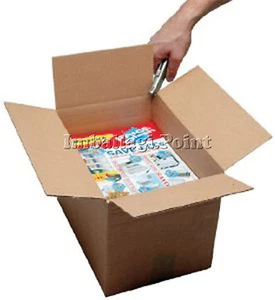 5 pezzi SCATOLE CARTONE AVANA SPEDIZIONI 30,5x21,5cm ALT VARIABILE cm 21,5/32,5 - Foto 1 di 1