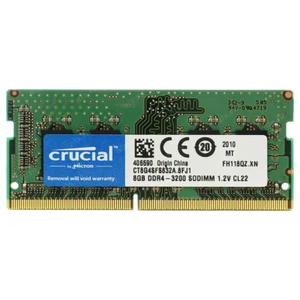 CRUCIAL 8GB DDR4 3200 MHz PC4-25600 Laptop SODIMM Non-ECC 260-Pin Memory RAM 8GB - Picture 1 of 9