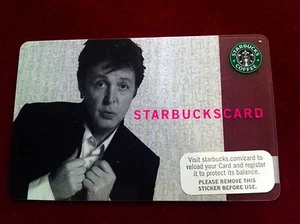 RARA carta Paul McCartney USA Starbucks 2007 oggetto da collezione nuova - mai usata - Foto 1 di 2