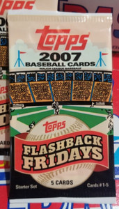2007 Topps Baseball Flashback Fridays LOT OF TWO Packs, Sealed! 🔥