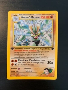 Carte Pokémon : Giovanni's Machamp 6/132 Edition 1 Gym Challenge Anglaise - Bild 1 von 9