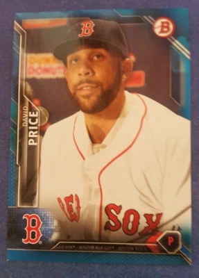 DAVID PRICE 2016 BOWMAN DRAFT CARD #92 BOSTON RED SOX SP #/150 ( BLUE PARALLEL ) - Image 1 of 2