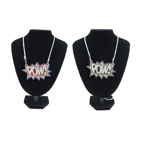 POW DOPE Iced Out Ultimate 30" Silver/Gold Plated Rope Chain Necklace/Pendant - Picture 1 of 12