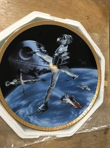 Star Wars Plate B-wing Fighter 1995 Hamilton Collection - Picture 1 of 7