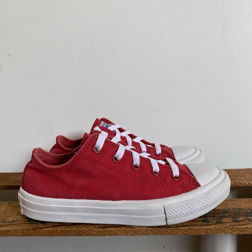 Scarpe da ginnastica Converse Chuck Taylor All Star II rosse basse stringate giovani 1