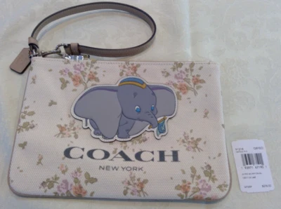 Muñequera grande Coach NY X Disney Dumbo - Nueva con etiquetas Foto 1 de 4