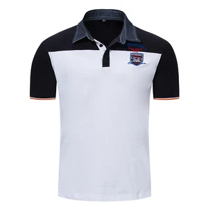 New Mens T-Shirts Casual Sewn Designed Sports Short Sleeves Tee Polo T-Shirts - Picture 1 of 19