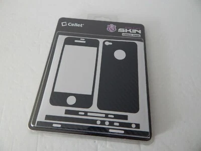 Cellet Carbon Fiber Protective Skin For iPhone 4S iPhone 4 New - Image 1 of 3