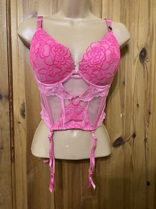 Ann Summers Women’s Ladies Padded Basque Bra Corset Size 12 D-DD RRP:£60 - Picture 1 of 4