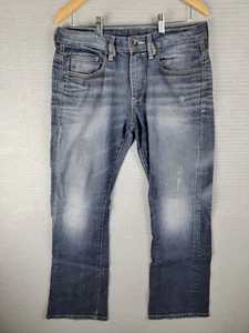 Buffalo Jeans King-X denim size 32 x 30 slim boot cut faded blue casual mens - Picture 1 of 21