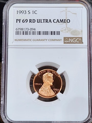 1993 S Lincoln 1c, NGC Certified PF 69 UCAM RD, 094 Cover
