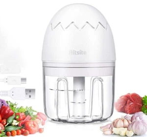 Aitsite Mini Electric Garlic Chopper 250ML – USB Rechargeable Food Processor - Imagen 1 de 5