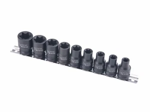 9PC E Torx Impact Socket Set 1/2 Inch Drive E10 to E24 Quality Kit Star CrMo NEW - Picture 1 of 1