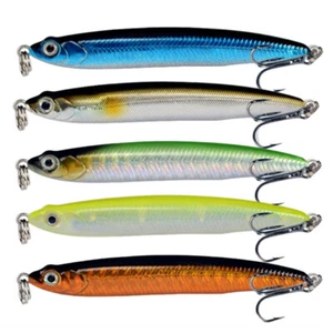 5 Stück Sinking Fishing Lure 10g VIB Artificial Hard Swimbait Trolling Minnow Hooks - Bild 1 von 9
