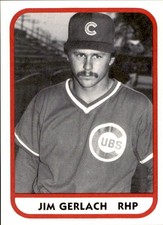 1981 Quad City Cubs TCMA #27 Jim Gerlach Brown Deer Wisconsin WI Baseball Card