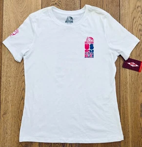 Damen T-Shirt XL weiß US OPEN OF SURFING 2021 Huntington Beach California NEU - Bild 1 von 7