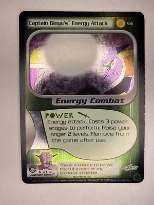 Dragon Ball Z TCG Captain Ginyu’s Energy Attack Limited Foil Score 54 DBZ CCG - Image 1 of 4
