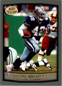 1999 Topps Collection Dallas Cowboys Football Card #283 Chris Warren