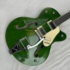 Green grtch Electric Guitar semihollow Body Tremolo Free Shipping USA