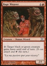 Magic the Gathering MTG Rage Weaver (223) Tenth Edition   LP