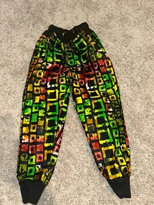 Vintage Hand-sewn Joggers African Print Joggers Stylish+Comfortable Size 5 Kids - Picture 1 of 3