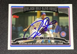Derrek Lee Chicago Cubs Signed Auto 2006 Topps Card #253 ~ COA - Picture 1 of 3