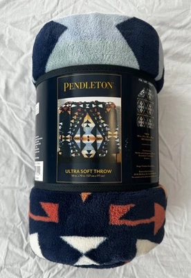 Pendleton Ultra Soft Throw Blanket 50" x 70" Big Thunder Fleece Plush - NEW - Image 1 of 4