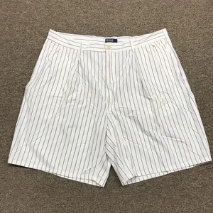 Polo Ralph Lauren vintage pantaloncino uomo 37 viola a righe plissettato preparazione vecchi soldi - Foto 1 di 17