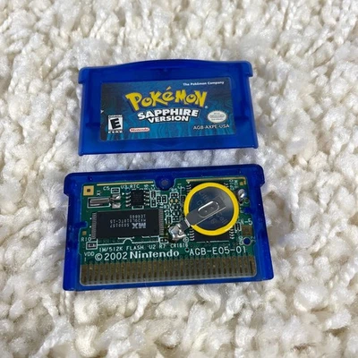 Pokemon: Sapphire (Nintendo Game Boy Advance, 2003) GBA Authentic New Battery - Image 1 of 4