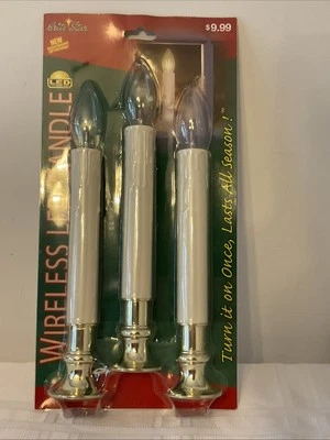 Винтажные беспроводные светодиодные свечи Brite Star рождественская упаковка из 3 штук - Изображение 1 из 4