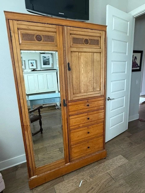 Chifferobe Wardrobe - 1900 antique - Image 1 of 1