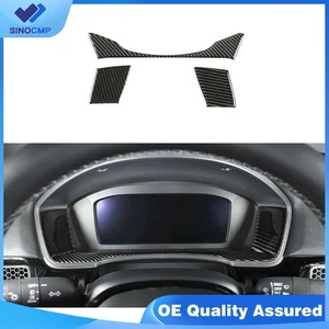 Real Carbon Fiber Cluster panel  Trim Cover Fits Honda Civic 2022+ - Picture 1 of 5