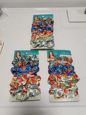 Nuevo Lazos para el Cabello Mujer The Pioneer 3 Paquetes Flores Floral Sedoso Suave Elástico Foto 1 de 4