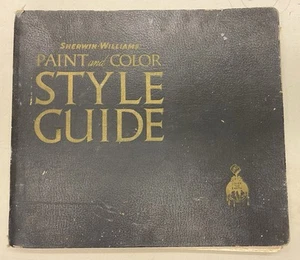 RARE! Sherwin Williams Paint & Color Style Guide 1942 Vintage Book Lg - Picture 1 of 21