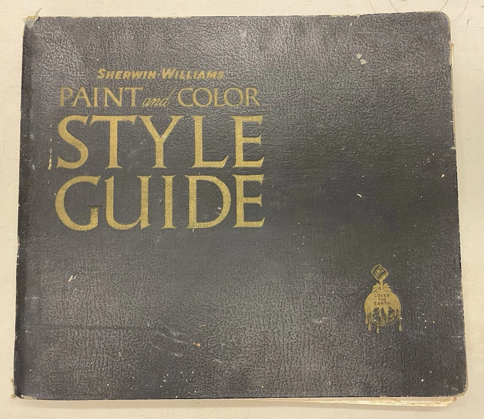 RARE! Sherwin Williams Paint & Color Style Guide 1942 Vintage Book Lg - Image 1 of 4