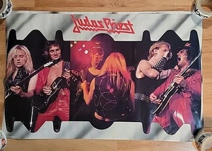 Vintage Judas Priest 1981 poster heavy metal 33.5" x 21.5" - Picture 1 of 6