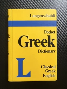 Langenscheidt's Pocket Dictionary Classical Greek By Feyerabend - Picture 1 of 3