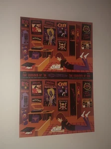 Tarjeta de evento con impresión artística Shag Josh Agle EL VERANO DEL 86 y 666 OZZY SDCC 2025 ¡RARA! - Imagen 1 de 3